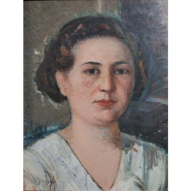 Giovanni Malesci Anna's head, 1913 oil on panel 38x30 cm This piece is attributed to the mentioned designer/maker. It has...