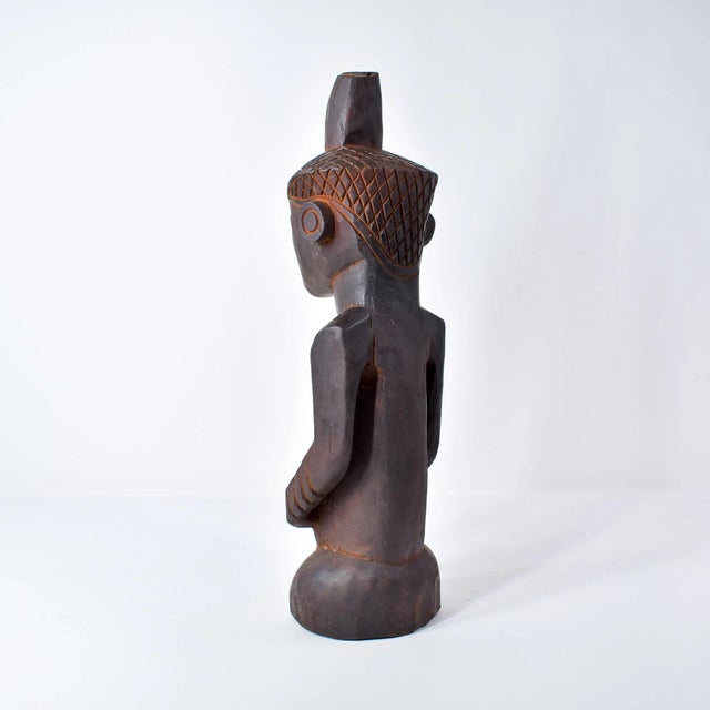 Early 20th Century Ndengese Male Wooden Figure For Sale - Image 10 of 17