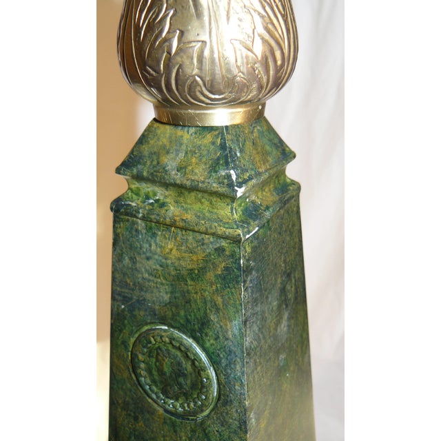 Mid 20th Century Frederick Cooper Obelisk Table Lamp For Sale - Image 10 of 13