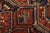 Vintage Heriz Rug 8'3'' X 11'8'' Red Wool Tribal Hand-Knotted Oriental Carpet For Sale - Image 11 of 15
