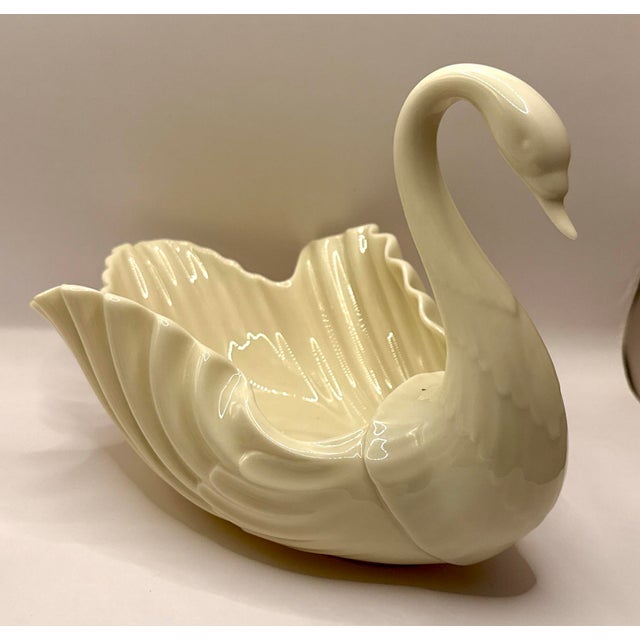 Lenox Vintage Lenox Porcelain Swans - Family of 3! For Sale - Image 4 of 11