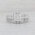 Silver 0.50ctw Diamond Cluster Halo Engagement Ring 10k White Gold Size 7.25 For Sale - Image 8 of 8