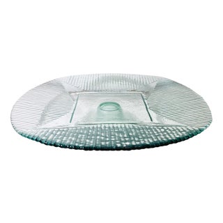 Large Mid-Century Art Glass Serving Bowl, 1970s For Sale