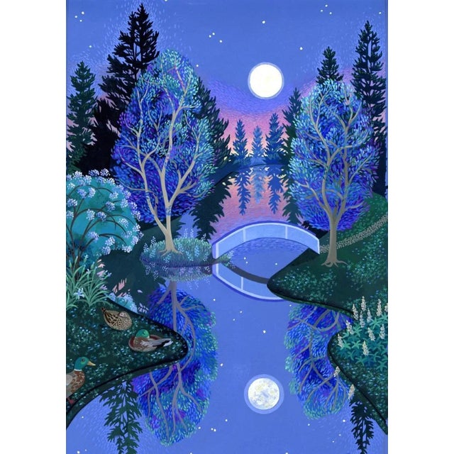 "The Dreaming" Contemporary Landscape Giclee Reproduction Print by Wynn Yarrow 20x28 For Sale