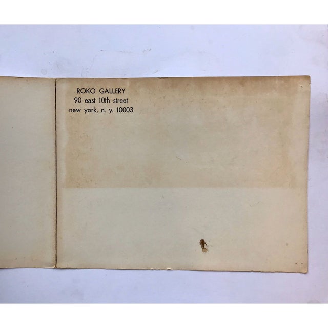 Herbert Hallem Roko Gallery Show Catalog 1973 – Signed & Dedicated by Artist, Vintage Art Exhibition Ephemera For Sale In Miami - Image 6 of 9