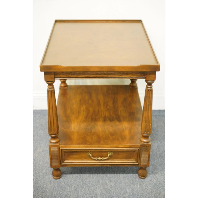 Italian Drexel Furniture Italian Provincial 20x26" Accent End Table 596-338-3 For Sale - Image 3 of 13
