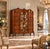 Baroque Venetian Hand-Carved Walnut & Burl Walnut Wardrobe with Mirror, 1910s For Sale - Image 9 of 13