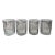 Mid-Century Silver Chevron Georges Briard Old Fashioned Rocks Glasses- Set of 4 For Sale