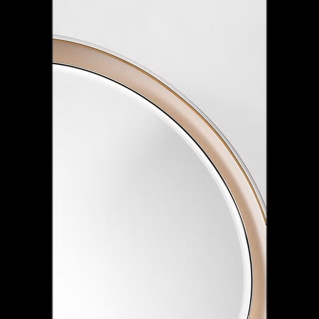 Transitional Thomas O'Brien for Visual Comfort Signature Tricia 24" Illuminated Round Mirror in Polished Nickel For Sale - Image 3 of 11