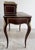 French Louis XV style ladies writing desk with a bronze gallery on the top, a leather desktop and bronze mounts, dovetail...