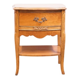 Bassett Furniture Solid Cherry Country French Provincial 22" Nightstand 5400-8960-980 For Sale