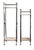 Mid 20th Century Mid-Century Neoclassical Style Iron & Travertine Plant Stands Pedestals - Set of Two For Sale - Image 5 of 5
