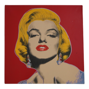 Steve Kaufman Marilyn Monroe Pop Style Oil Painting on Canvas