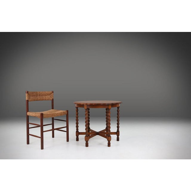 Oak Carved and Turned Side Table, France, 1890s For Sale - Image 4 of 12