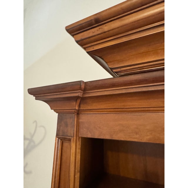 Vintage Cherry Nichols & Stone Williamsburg Collection Entertainment Center For Sale In Boston - Image 6 of 8