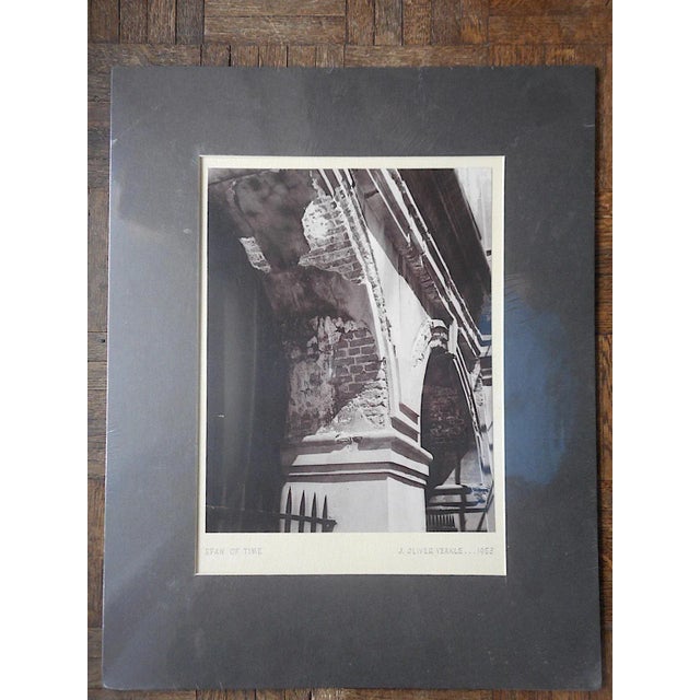 Mid-Century Modern Original Vintage Mid 20th Century Signed/Dated Ltd. Edition Fine Art Photograph-"Span of Time"-J. Oliver Yeakle For Sale - Image 3 of 3