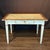 Wood Antique French Provincial Painted Pale Blue Table or Desk With Drawer For Sale - Image 7 of 11