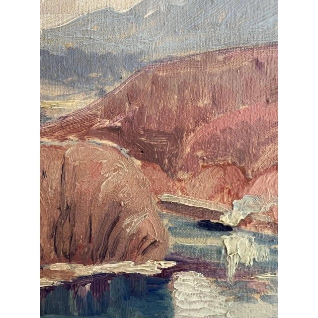 A. Augsburger, La Boucle du Rhône, Geneve, Oil on Canvas For Sale - Image 5 of 11