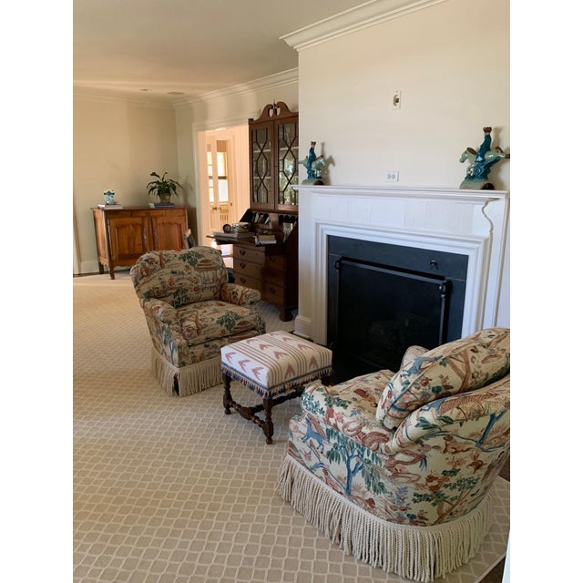 Pair of Century Furniture Swivel Chairs For Sale - Image 10 of 10