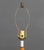 Mid-Century Modern White Alabaster and Wood Table Lamp, tapering hourglass form. 31.5" H x 4" Diameter. Provenance: From a...