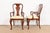 Baker Furniture Company Baker Furniture Historic Charleston Queen Anne Carved Mahogany Dining Armchairs, Pair For Sale - Image 4 of 12