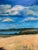 Vintage 1947 Scenic Landscape Oil on Board Painting by Lydia Hankenmeier For Sale - Image 6 of 11