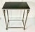 1970s Vintage Hollywood Regency Italian Neoclassical Black Marble Top Metal Side Table For Sale - Image 4 of 16