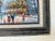 Blue Vintage P.Sanchez Paris Street View Oil Painting, Framed For Sale - Image 8 of 11