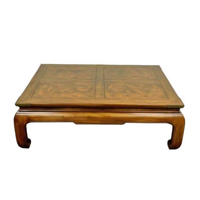 Vintage Henredon Asian Ming Style Oak Coffee Table Chairish