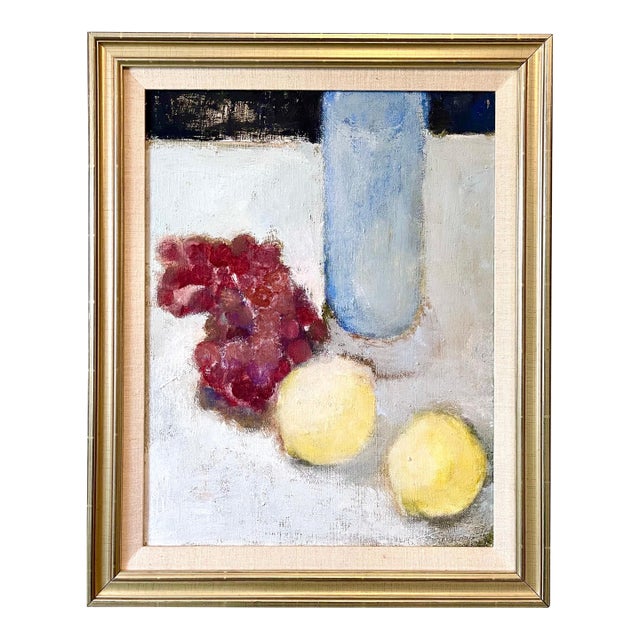 Betsy Podlach, Fruit Still Life Oil Painting Betsy Podlach American Post Feminist Modernist Art For Sale