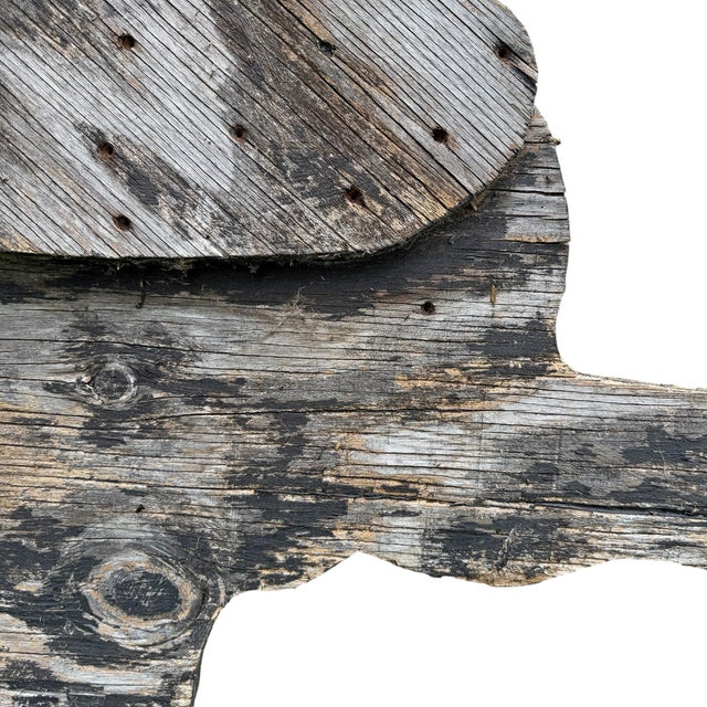 Rather Large Wood Horse Silhouette From a Blacksmith's Forge For Sale - Image 12 of 18