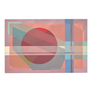 Vintage Contemporary Abstract Signed Original Oil Painting For Sale