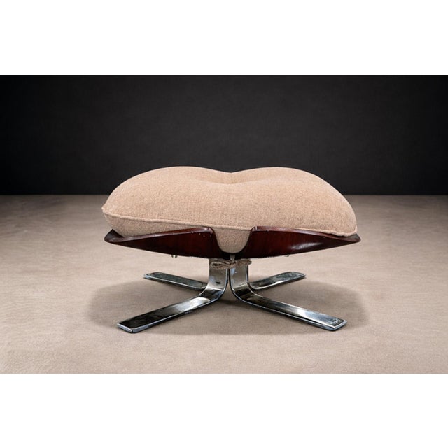 Brazilian Modern "Paulistana" Armchair With Ottoman by Jorge Zalszupin, C. 1959 - Lot 802a For Sale - Image 16 of 18