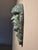 Expressive vintage studio wall mask created and signed by American sculptor Len Shartle (1944–2012). Rendered in cold-cast...