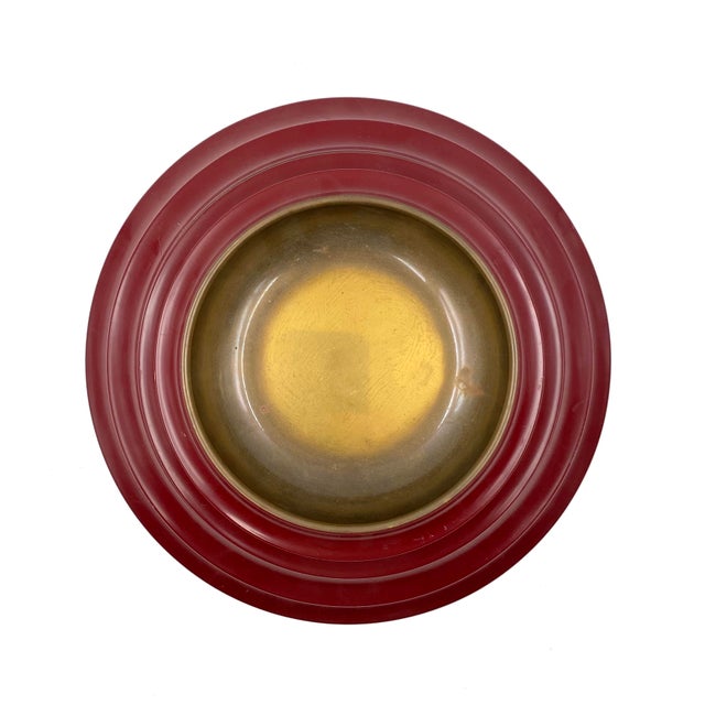 1970s Sculptural Pagoda Shaped Stacked Brass Trays / Vide Poche, Angelo Mangiarotti Italy - 4 Piece Set For Sale - Image 11 of 12