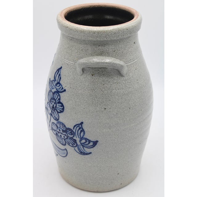Vintage Salt Glaze Stoneware Crock For Sale - Image 10 of 12