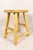 Vintage Rustic Stool in Elm For Sale - Image 5 of 5