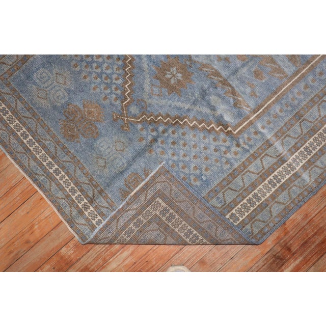 Tribal Vintage Blue Turkish Tribal Anatolian Rug - 3' x 5'8" For Sale - Image 3 of 8