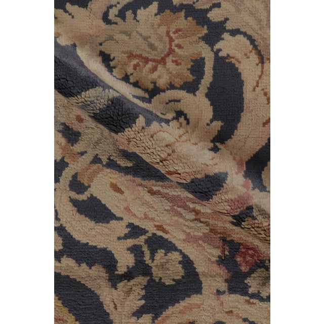 Antique Floral Savonnerie Wool Rug With Medallion by Rug & Kilim, 1920-1929 For Sale - Image 9 of 10