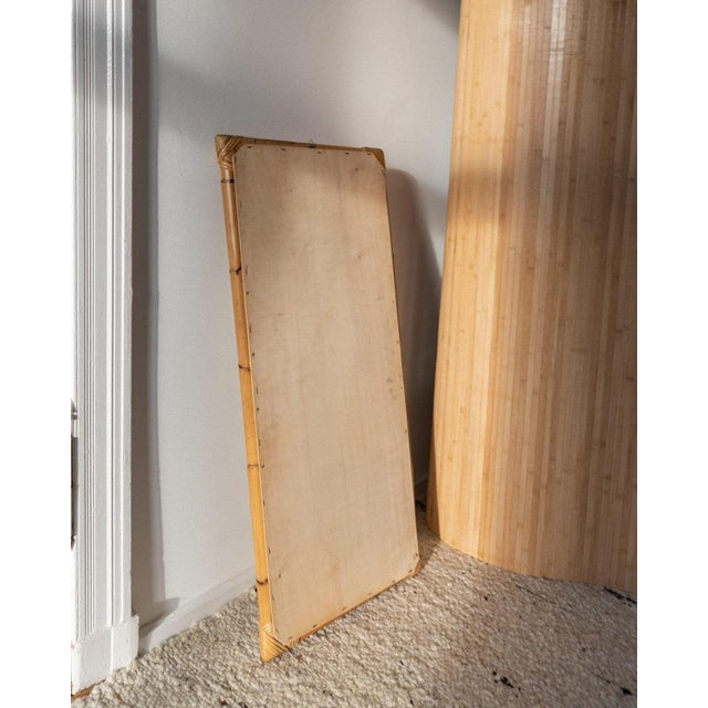 Wall Mirror in Bamboo and Wood, Italy, 1940s For Sale - Image 8 of 11