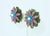 Mid-Century Modern Stanley Hagler & Ian St. Gielar Glass Beaded Flower Earrings, 1990's For Sale - Image 3 of 11
