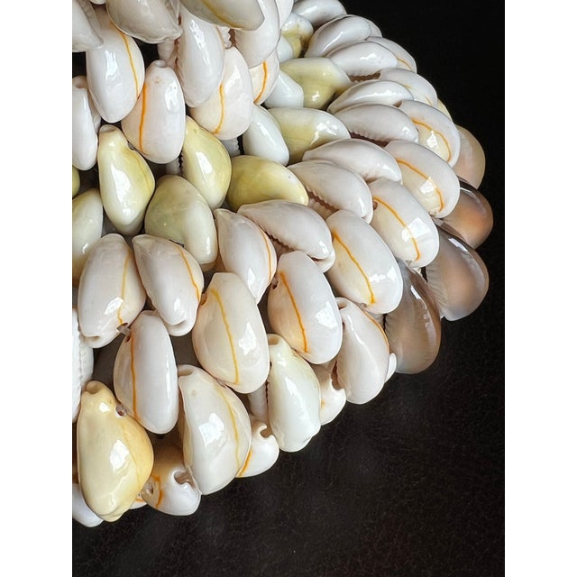 Vintage South Pacific Cowrie Shell Vase For Sale - Image 9 of 12