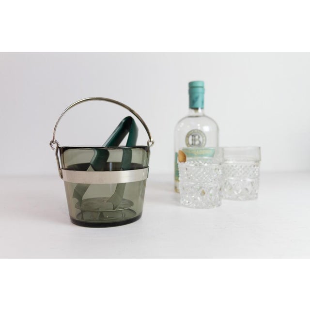 Swedish Glass Ice Bucket by Sven Palmqvist for Orrefors, 1960s. For Sale - Image 12 of 17