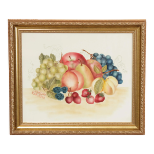 Linda Brubaker Fruit Theorem Painting on Velvet