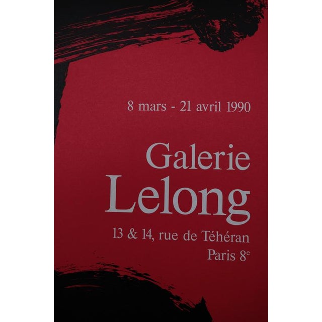 Pink Galerie Lelong Exhibition Poster after Antoni Tapies, 1990 For Sale - Image 8 of 11