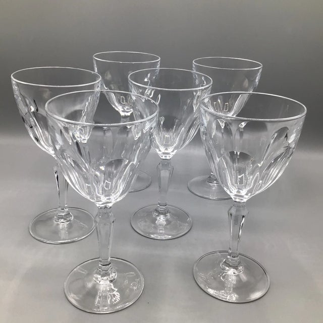 Cristal D’Arques Durand Washington Claret Crystal Wine Glasses-Set of 6 For Sale - Image 13 of 13