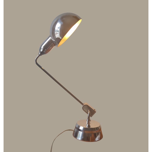Vintage Model 600 Table Lamp by Charlotte Perriand for Jumo, 1940 For Sale - Image 6 of 13