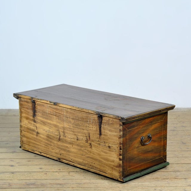 Folk Art Bridal Chest, 1826 For Sale - Image 17 of 18