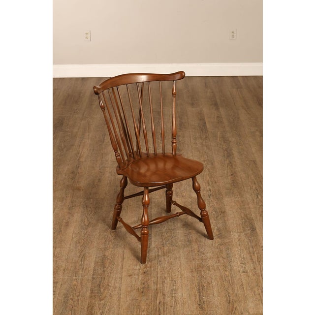 Pennsylvania House Pennsylvania House Vintage Set of Three Cherry Windsor Chairs For Sale - Image 4 of 18