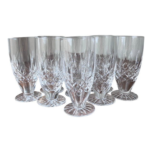 Late 20th Century Waterford Crystal Lismore Pattern Ice Tea Glasses - Set of 8 For Sale